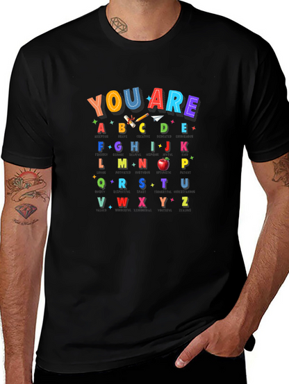 Alphabet Teacher T-Shirt | You Are ABCDE
