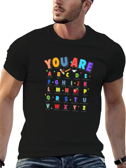 Alphabet Teacher T-Shirt | You Are ABCDE