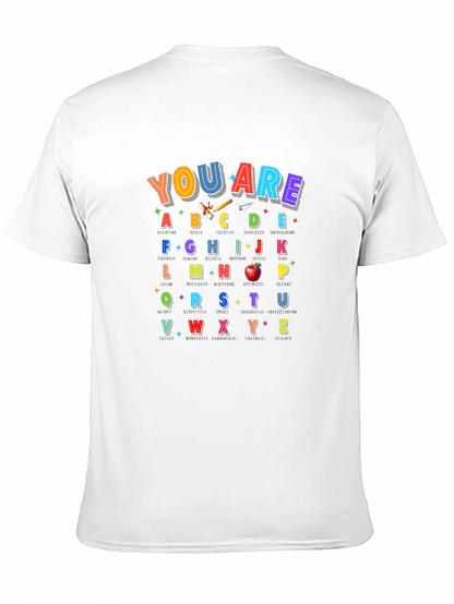 Alphabet Teacher T-Shirt | You Are ABCDE