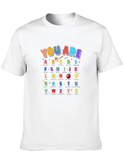 Alphabet Teacher T-Shirt | You Are ABCDE