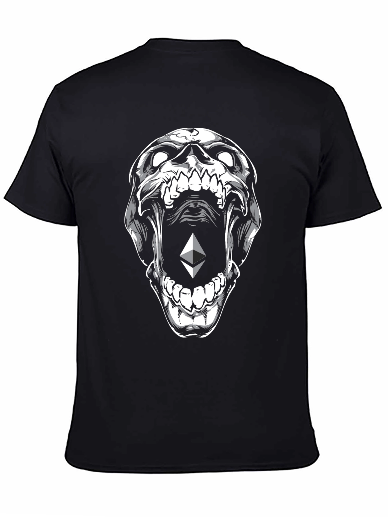 Ethereum Skull Graphic T-Shirt