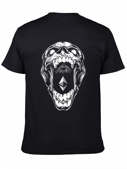 Ethereum Skull Graphic T-Shirt