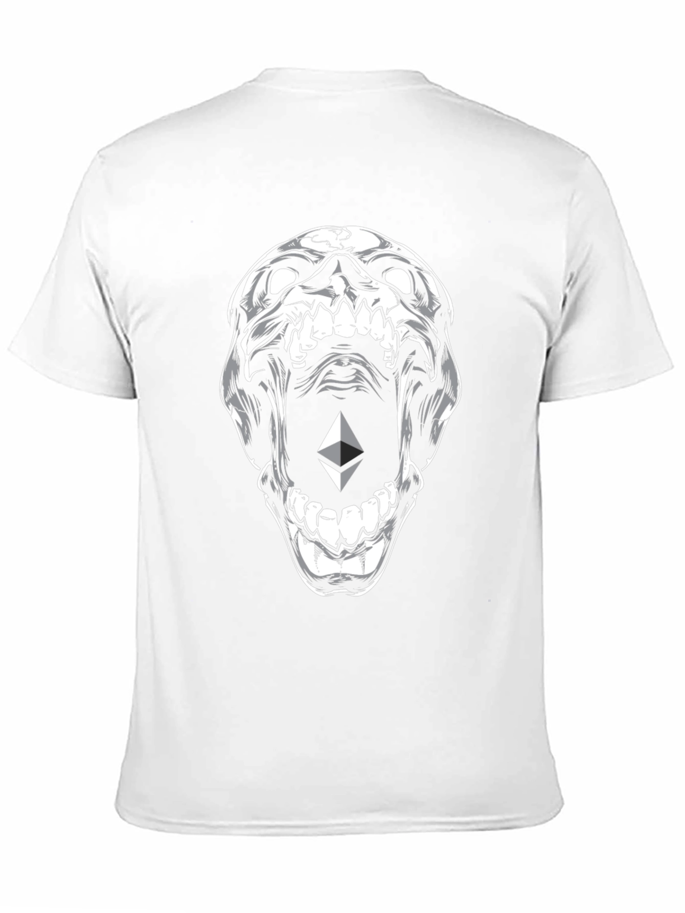 Ethereum Skull Graphic T-Shirt