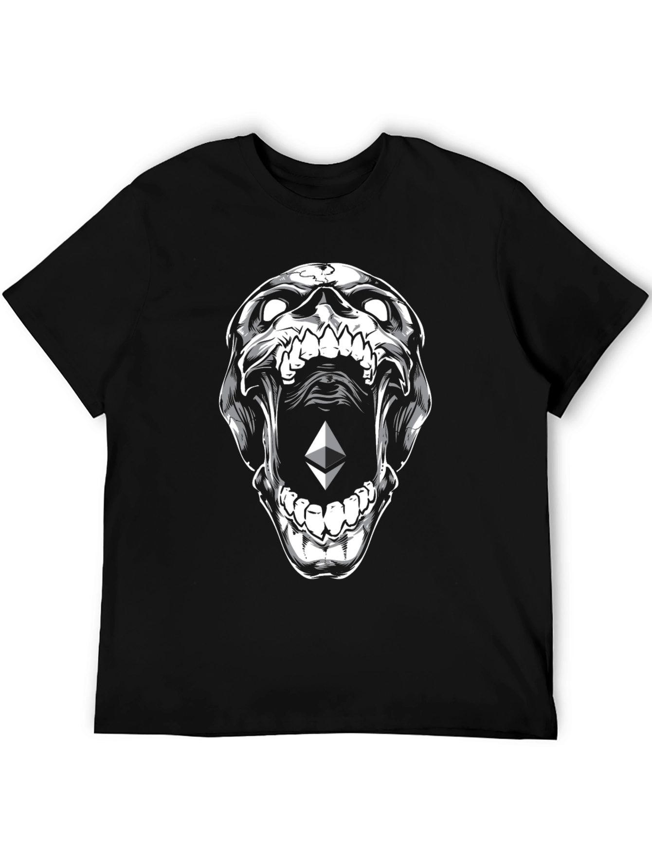 Ethereum Skull Graphic T-Shirt