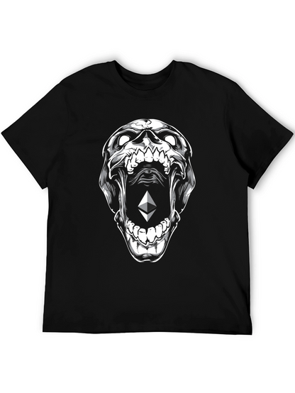 Ethereum Skull Graphic T-Shirt