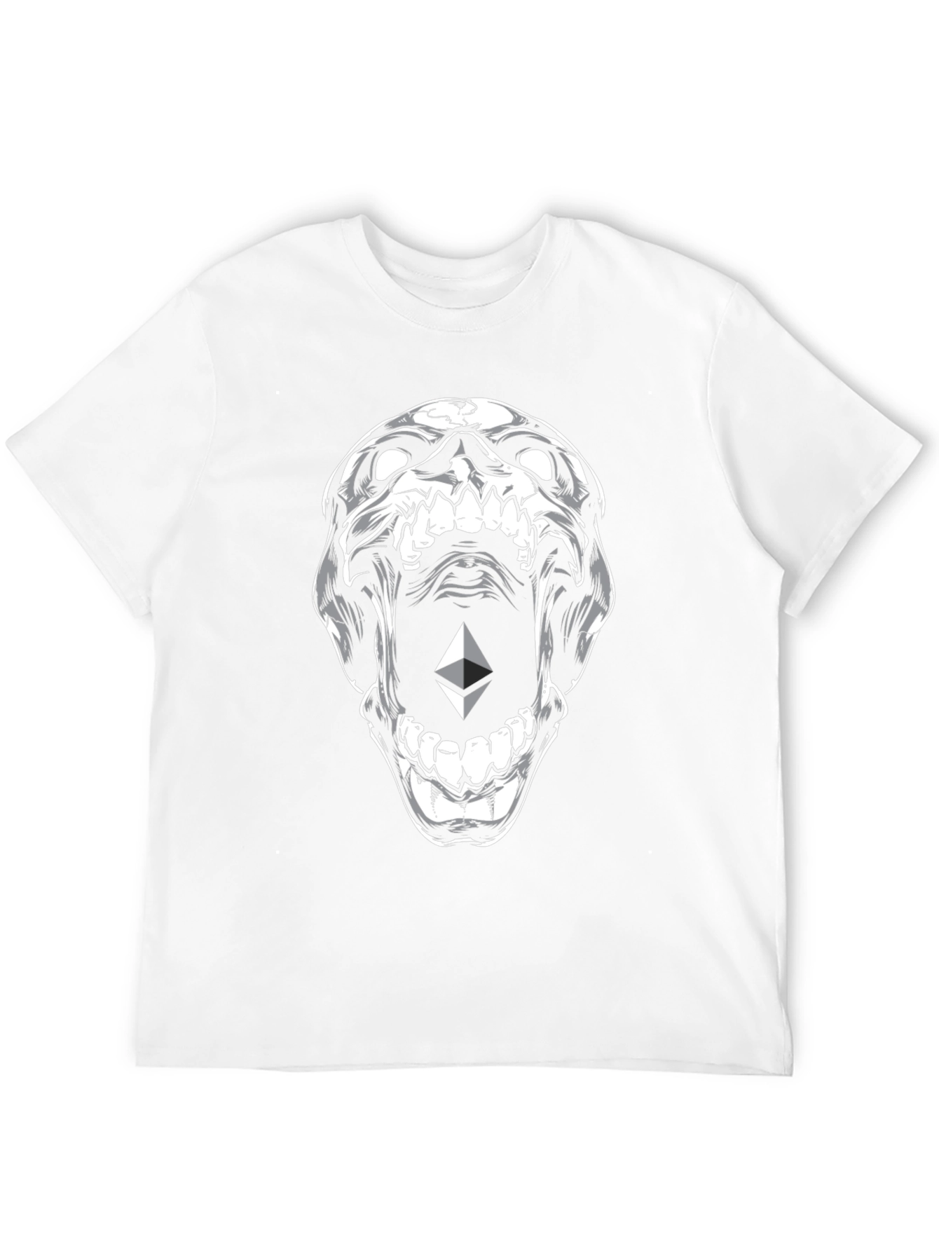 Ethereum Skull Graphic T-Shirt