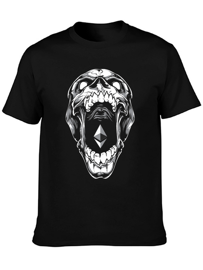 Ethereum Skull Graphic T-Shirt