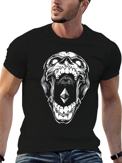 Ethereum Skull Graphic T-Shirt