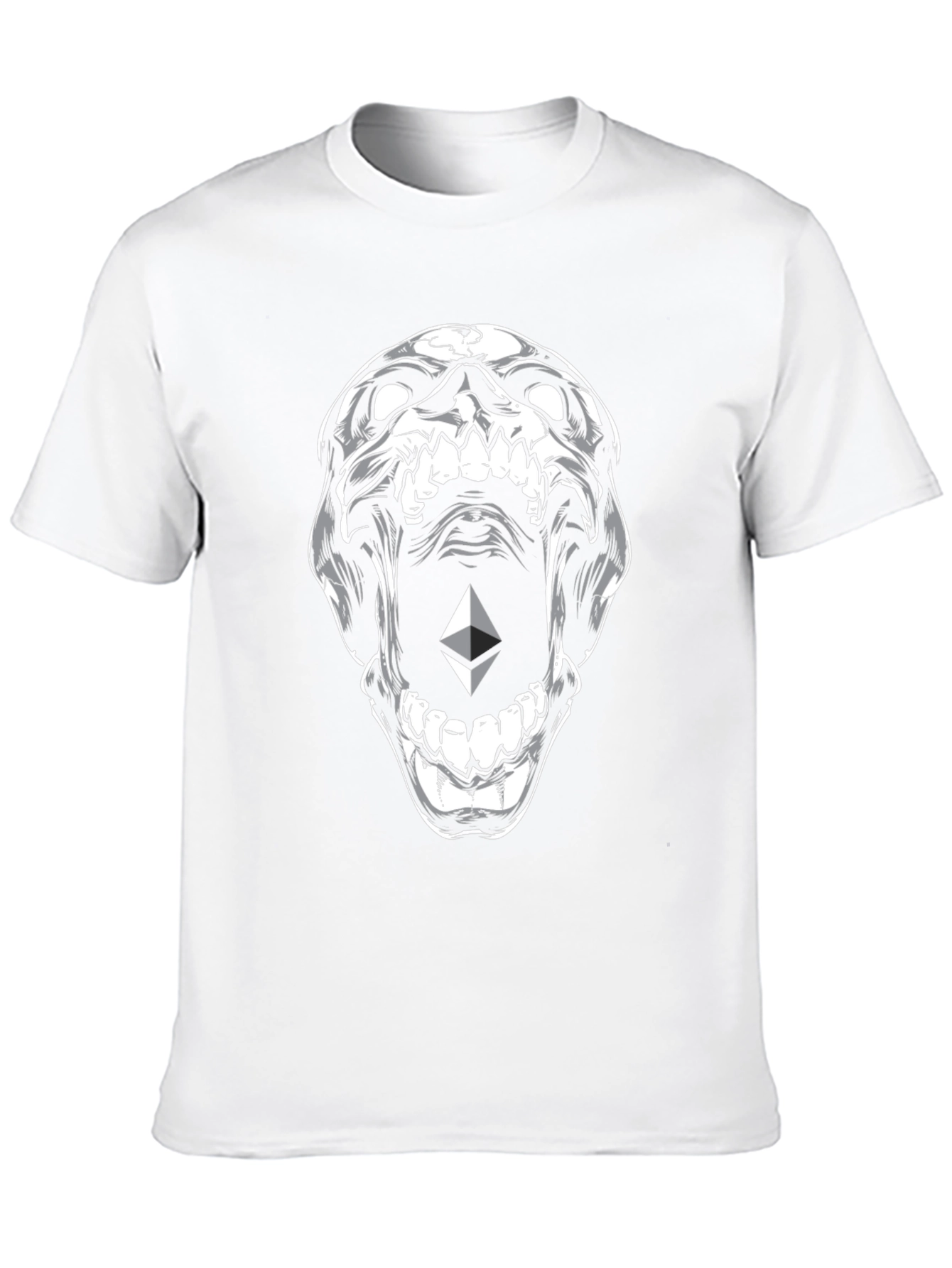 Ethereum Skull Graphic T-Shirt