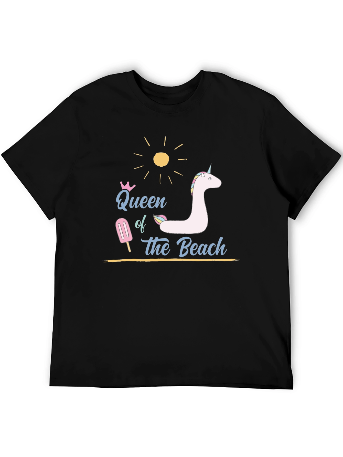 Queen of the Beach T-Shirt - Black