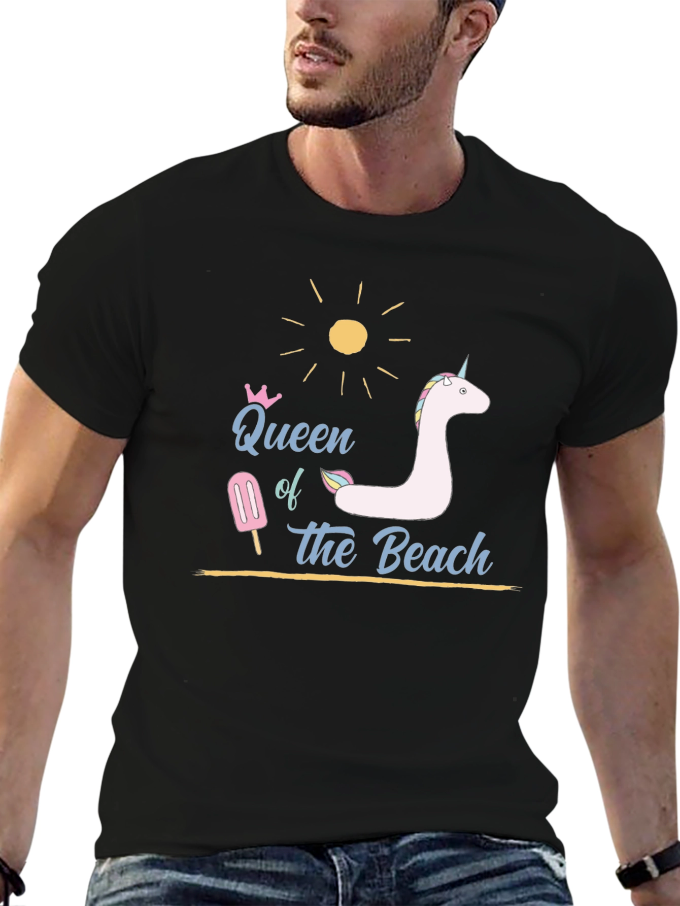Queen of the Beach T-Shirt - Black
