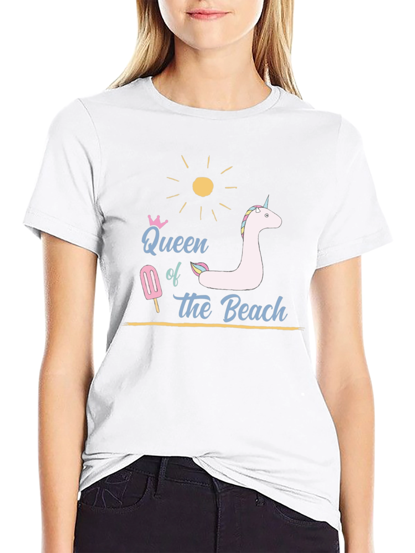 Queen of the Beach T-Shirt - Black