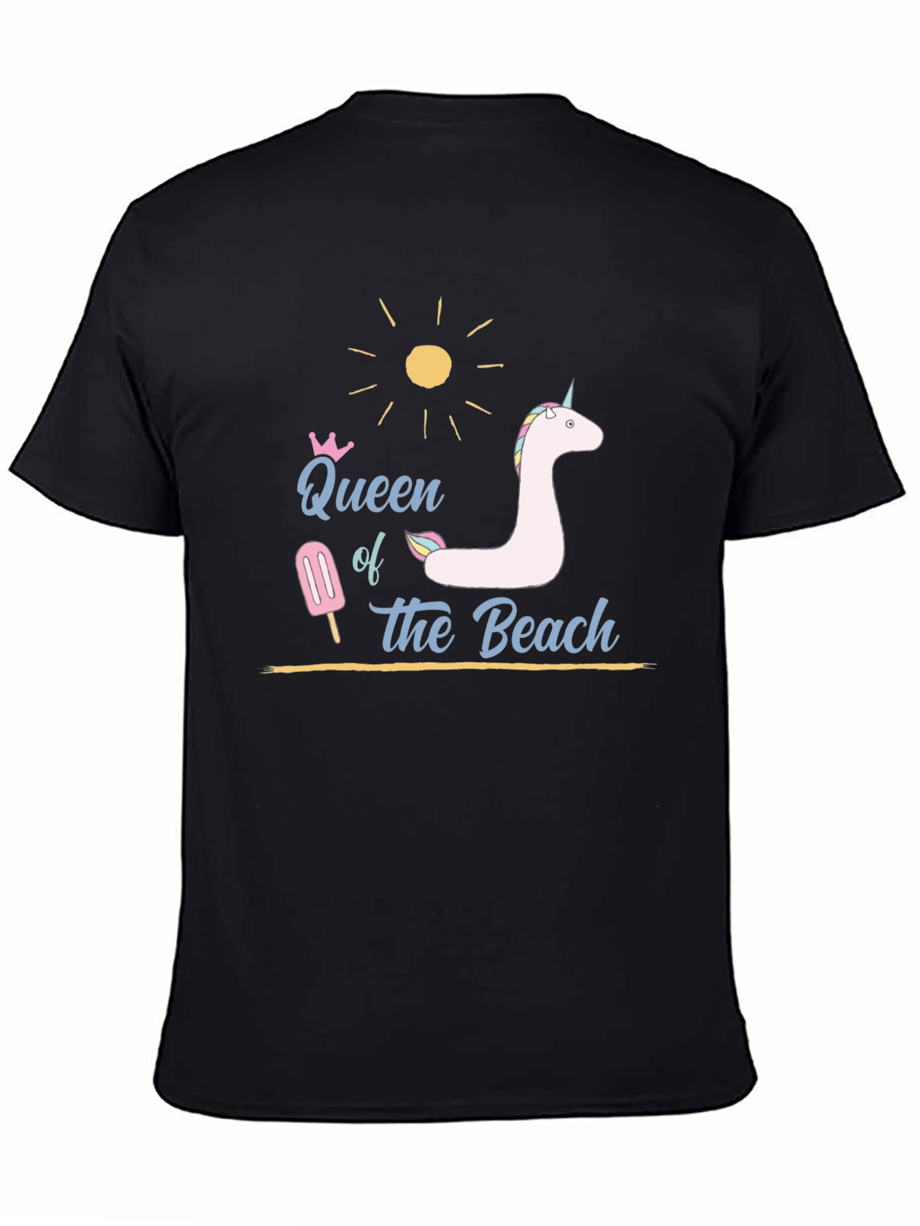 Queen of the Beach T-Shirt - Black