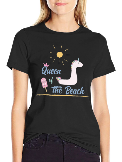 Queen of the Beach T-Shirt - Black