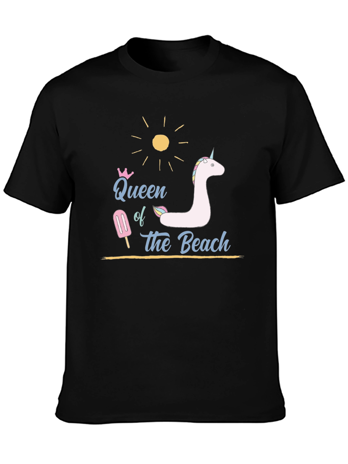 Queen of the Beach T-Shirt - Black