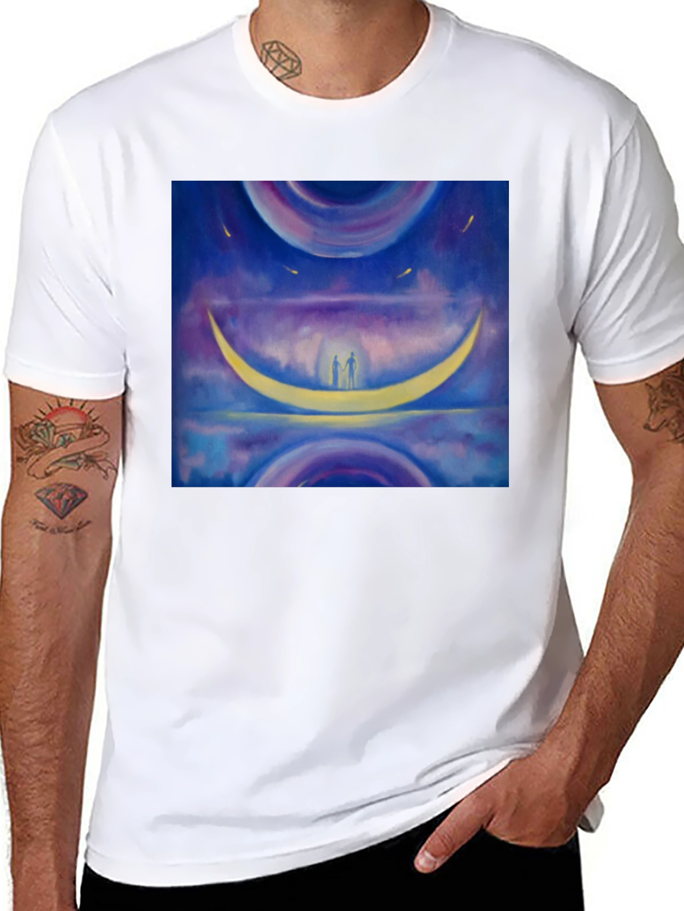 Dreamy Moon Couple T-Shirt
