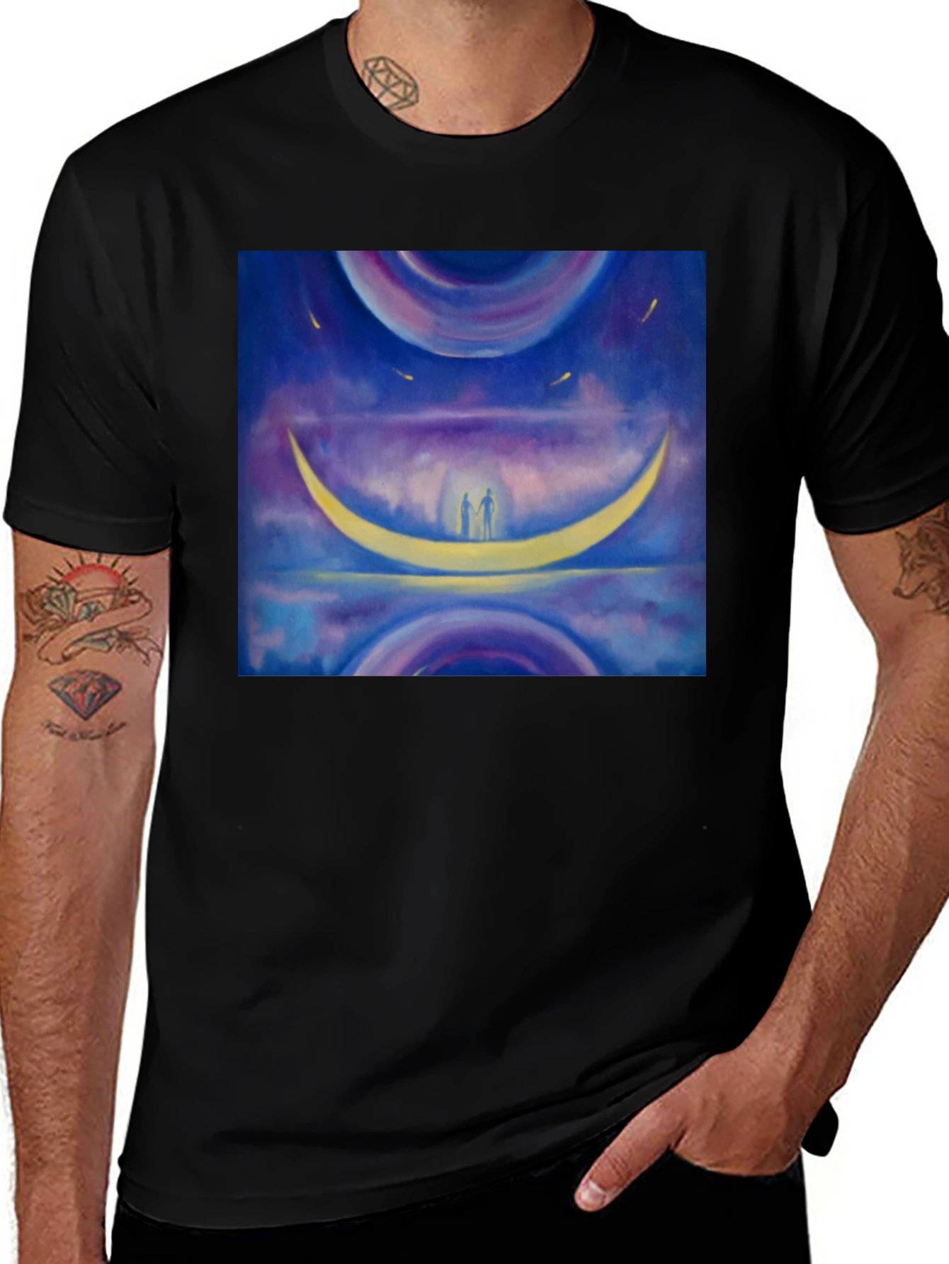 Dreamy Moon Couple T-Shirt