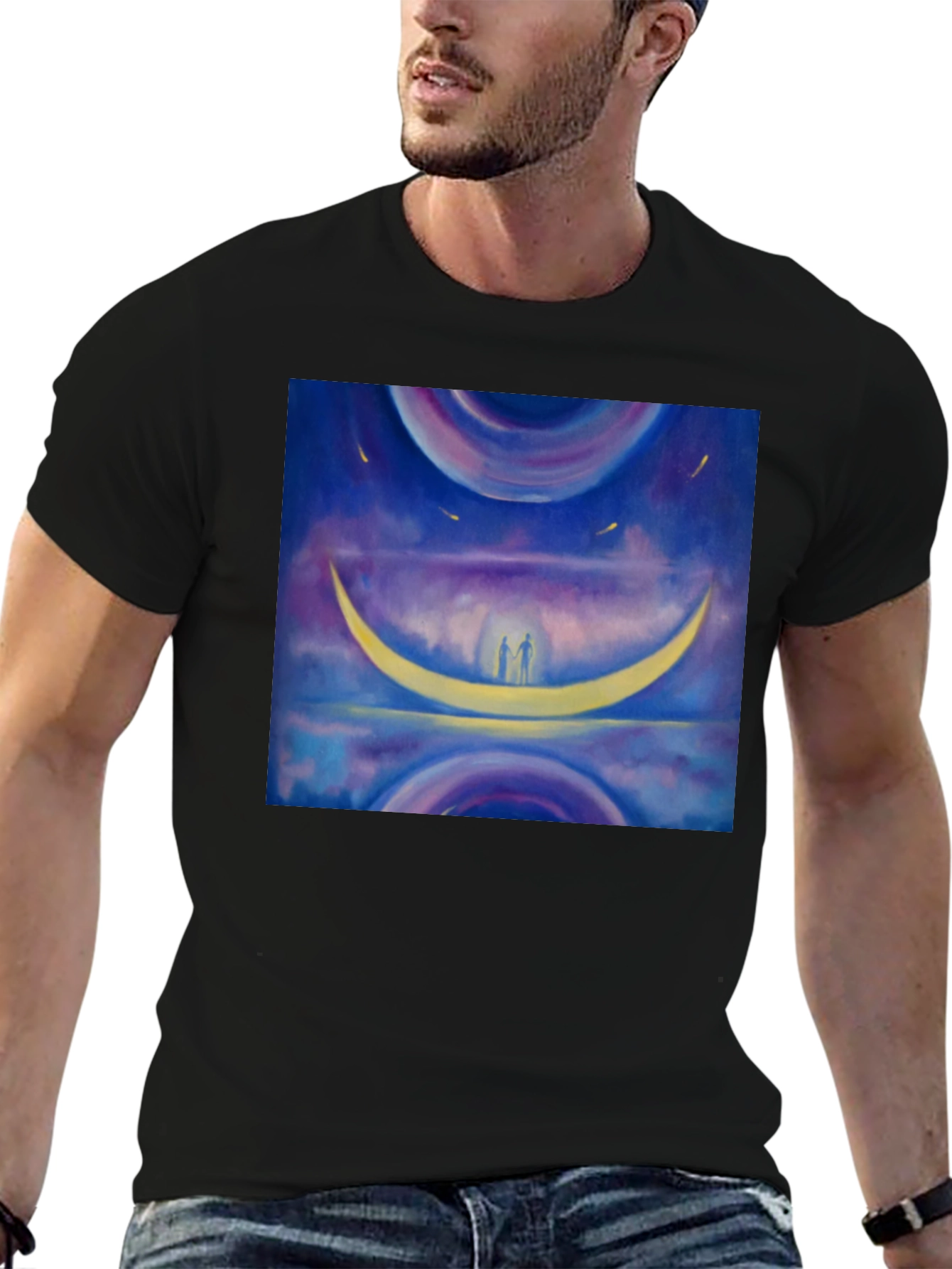 Dreamy Moon Couple T-Shirt