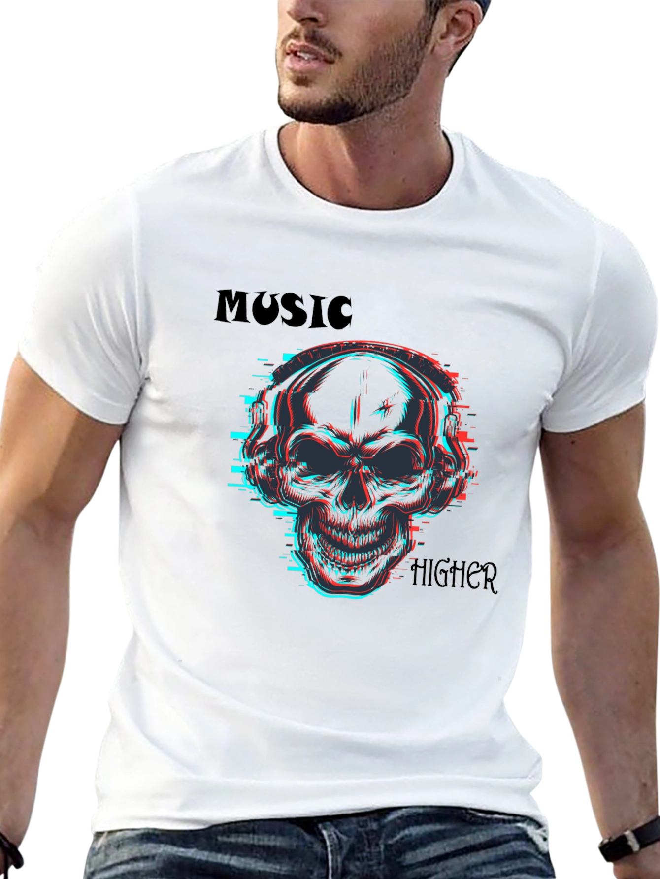 Skull Music T-Shirt - Vibrant & Edgy Design