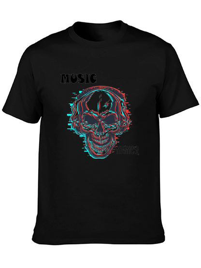 Skull Music T-Shirt - Vibrant & Edgy Design