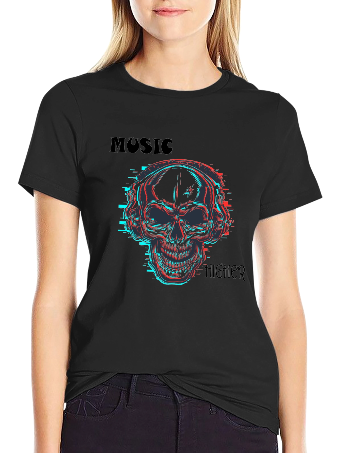 Skull Music T-Shirt - Vibrant & Edgy Design