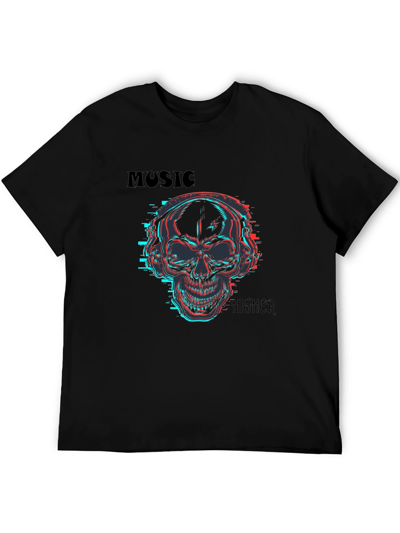 Skull Music T-Shirt - Vibrant & Edgy Design