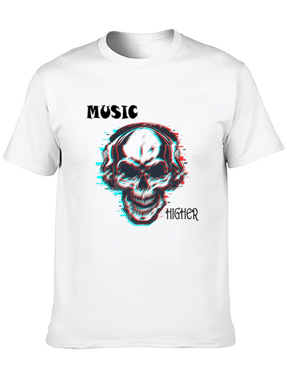 Skull Music T-Shirt - Vibrant & Edgy Design