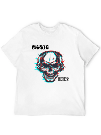 Skull Music T-Shirt - Vibrant & Edgy Design