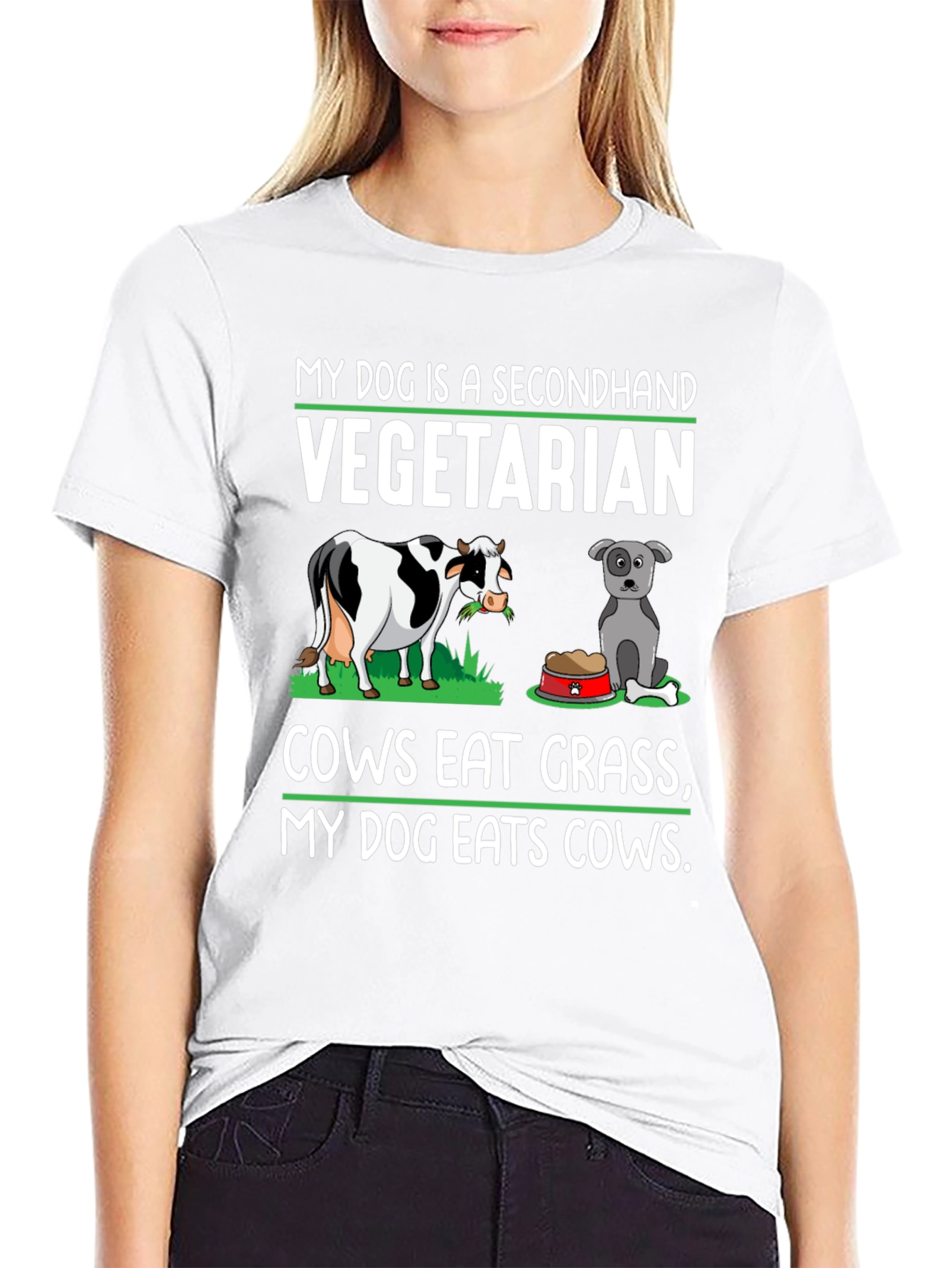 My Dog is a Secondhand Vegetarian T-Shirt