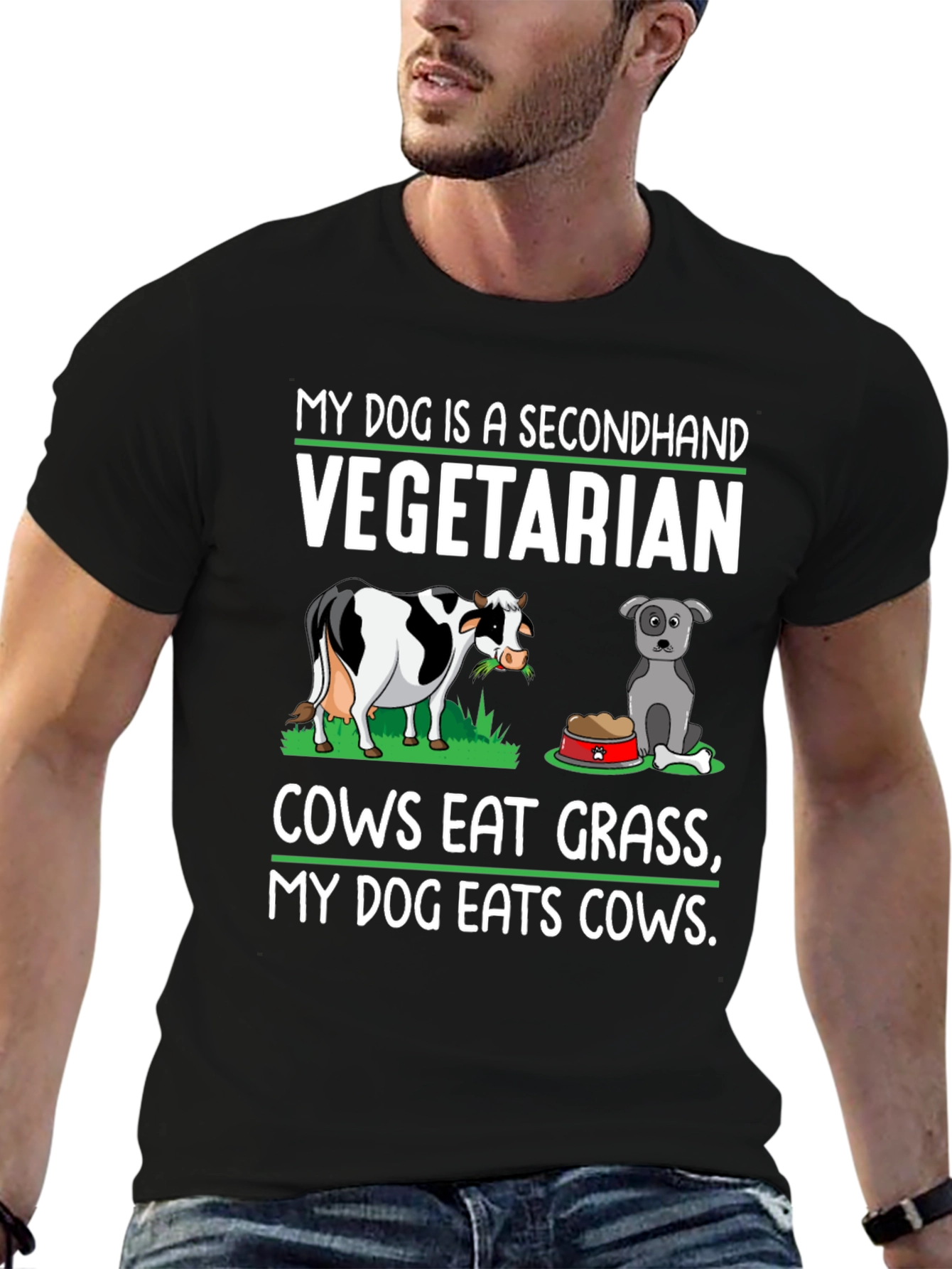 My Dog is a Secondhand Vegetarian T-Shirt