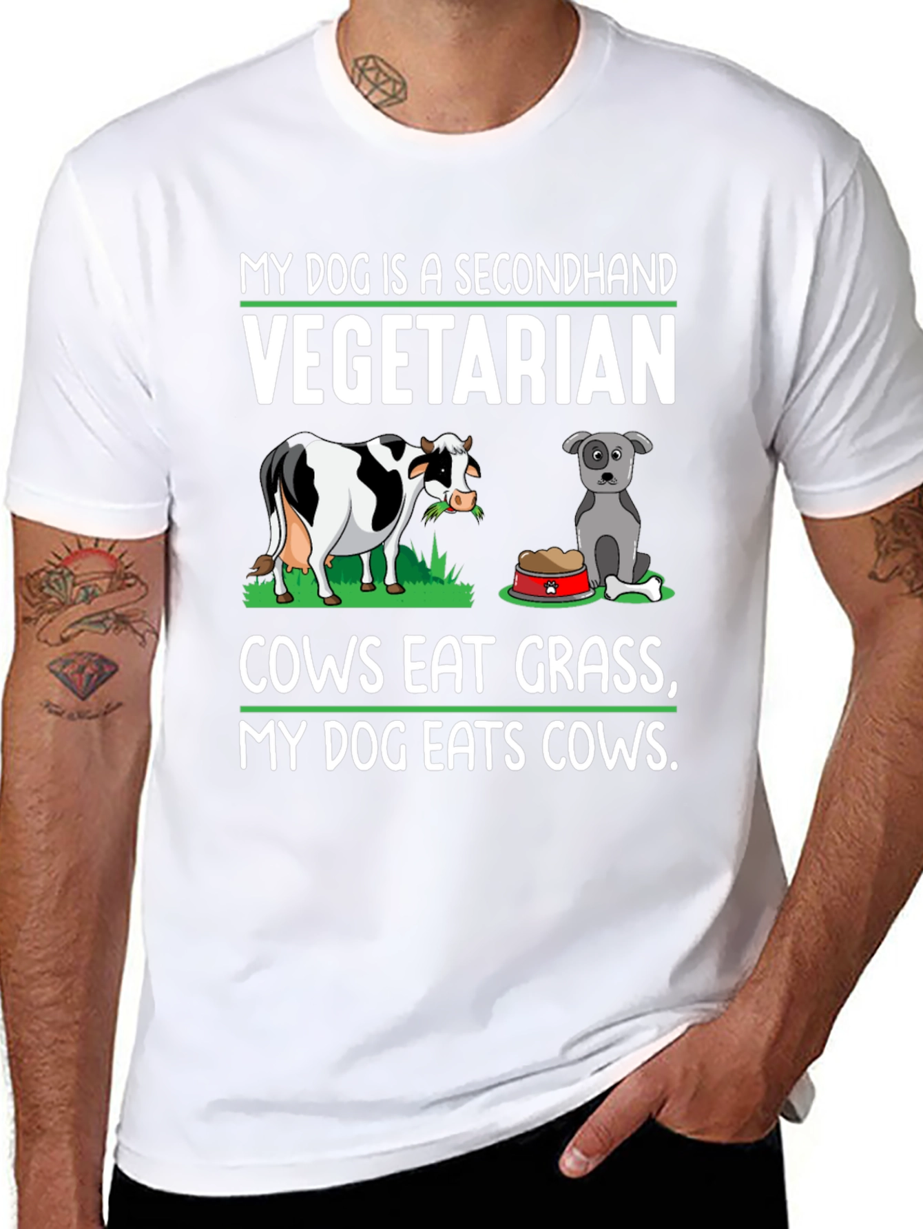 My Dog is a Secondhand Vegetarian T-Shirt