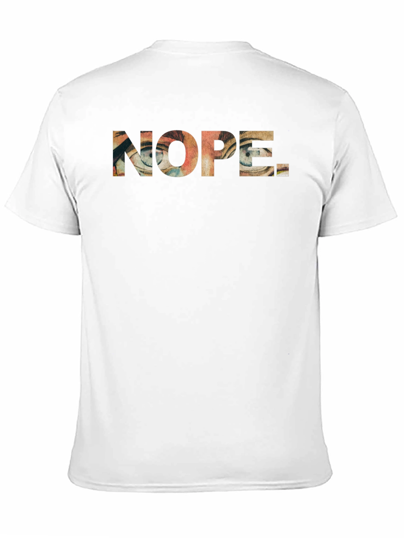 Nope Graphic Print Mens Black T-Shirt