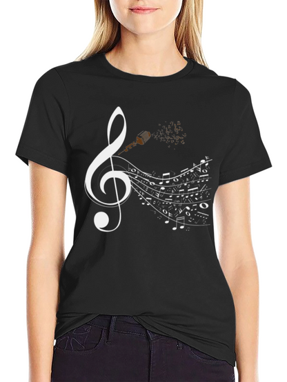 Musical Notes Graphic Tee