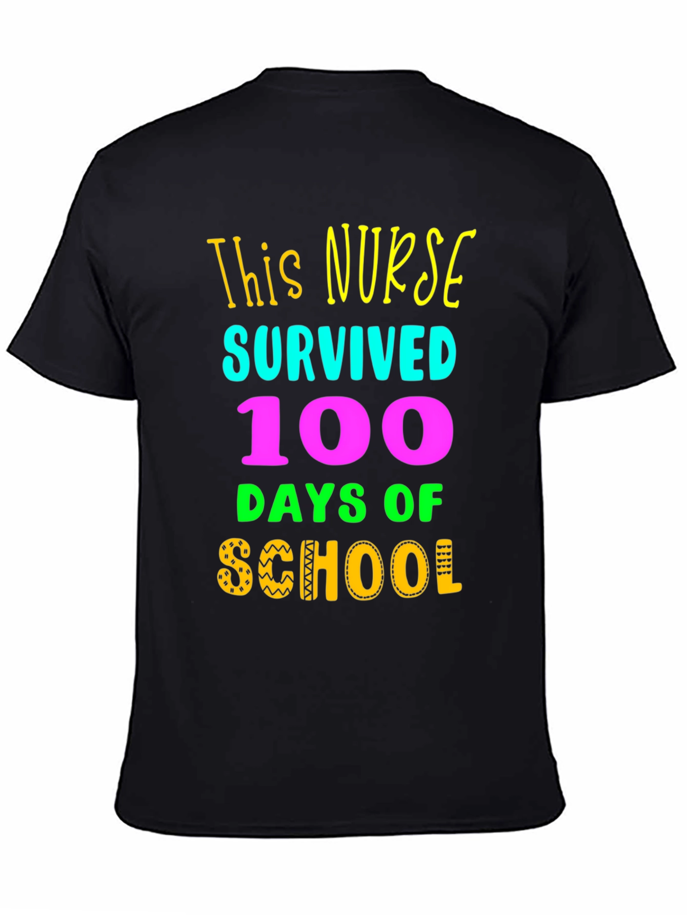 Nurse Survived 100 Days of School T-Shirt