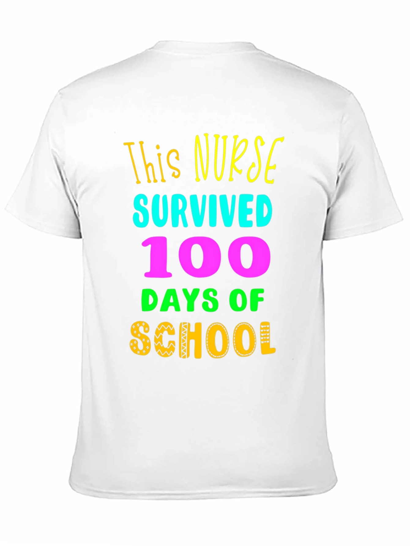Nurse Survived 100 Days of School T-Shirt