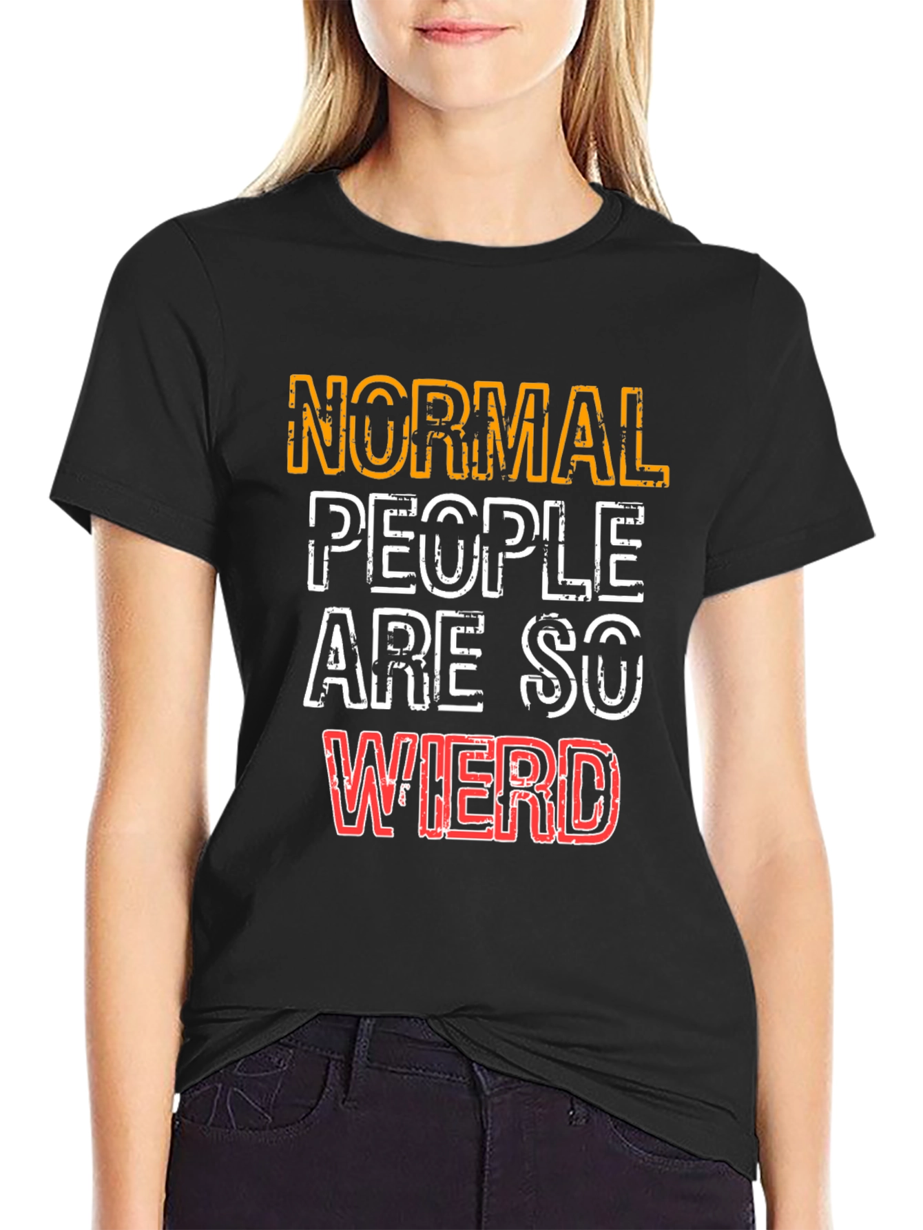 Normal People Are So Weird Graphic T-Shirt
