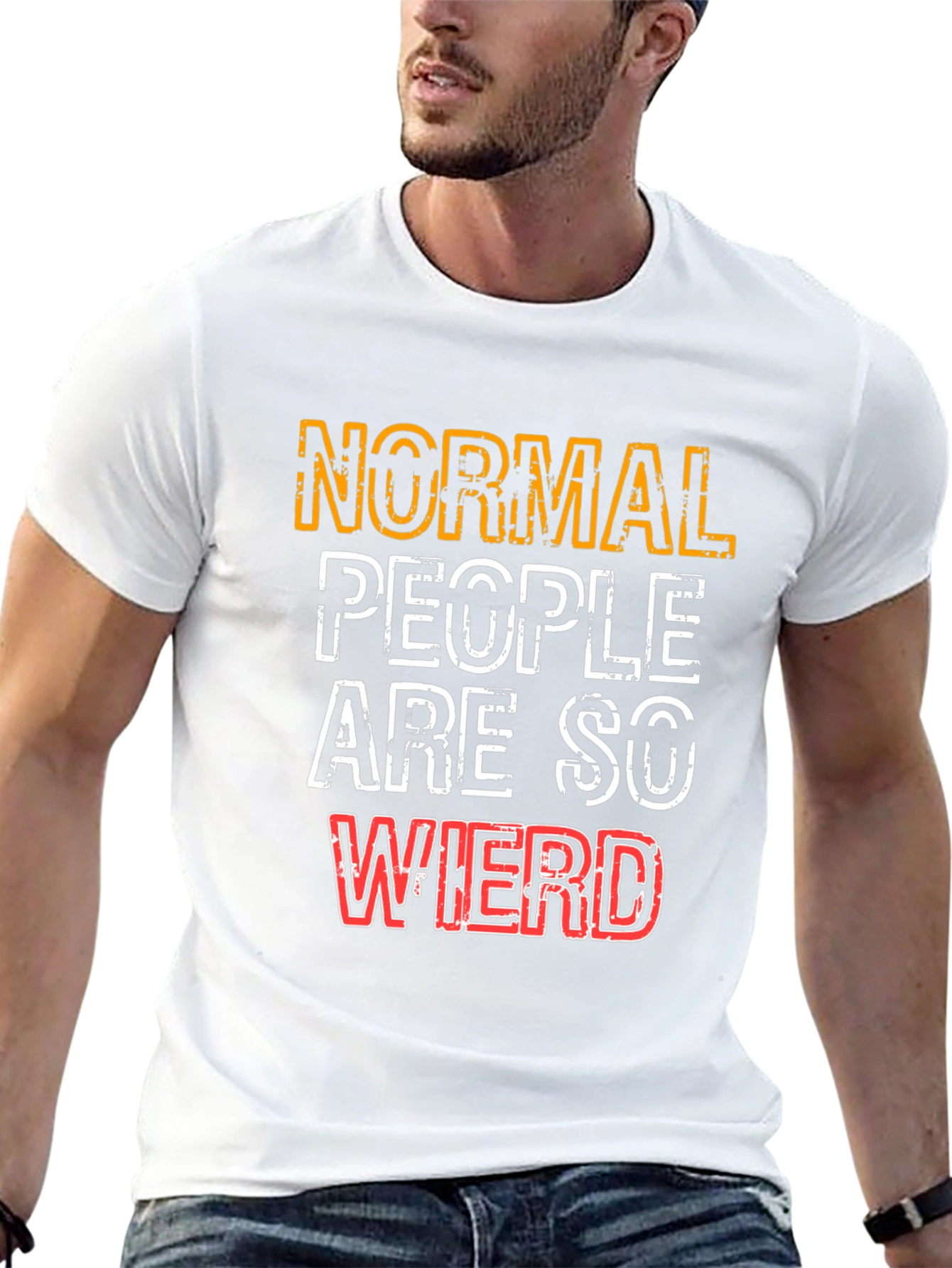 Normal People Are So Weird Graphic T-Shirt