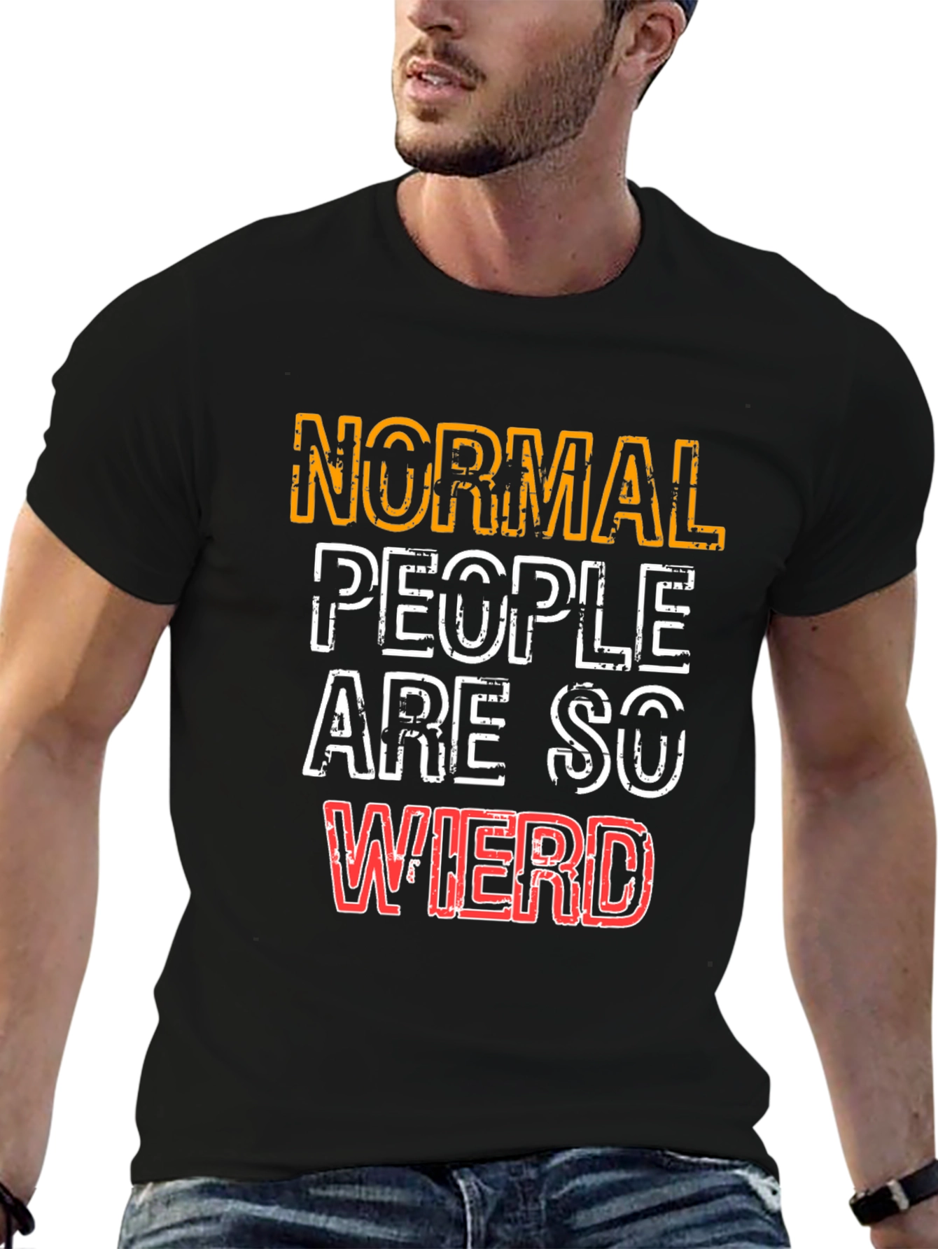 Normal People Are So Weird Graphic T-Shirt