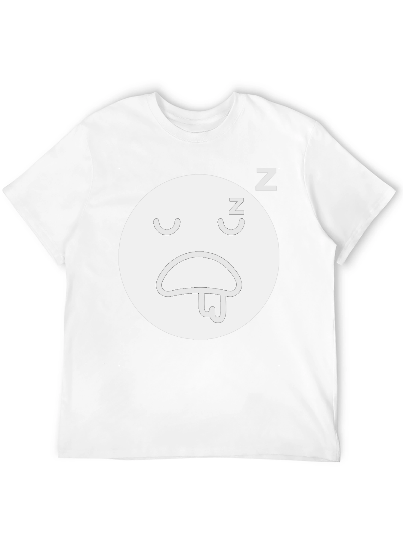 Sleepy Face Black T-Shirt