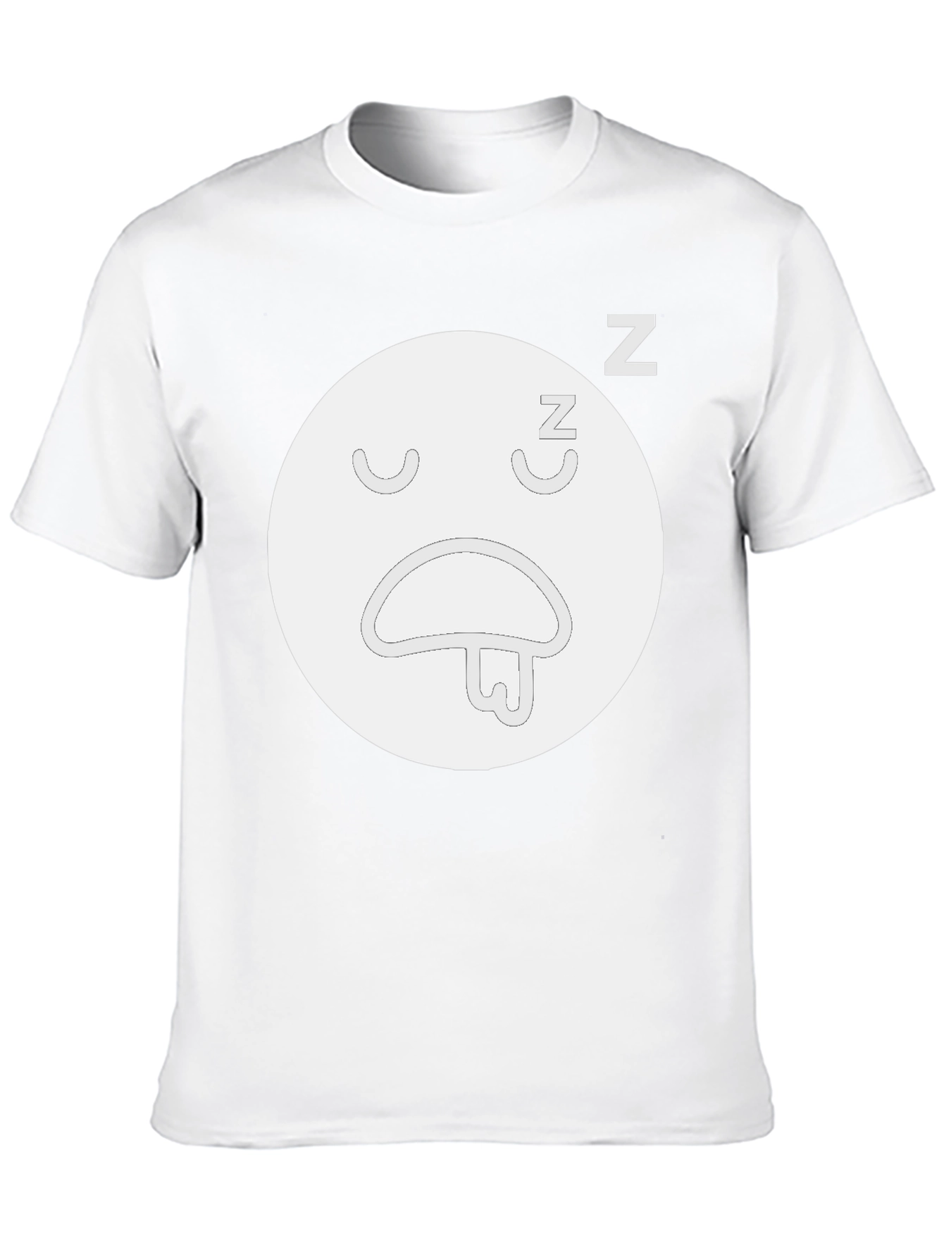 Sleepy Face Black T-Shirt