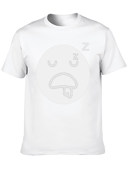 Sleepy Face Black T-Shirt