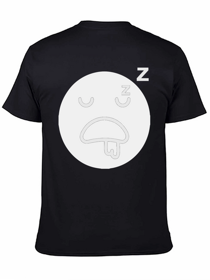 Sleepy Face Black T-Shirt