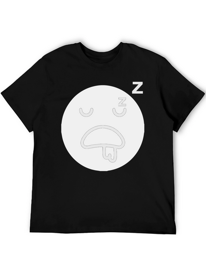 Sleepy Face Black T-Shirt