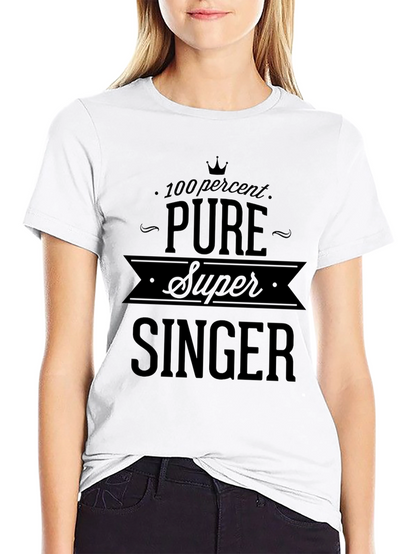 Pure Super Singer Black Graphic Tee