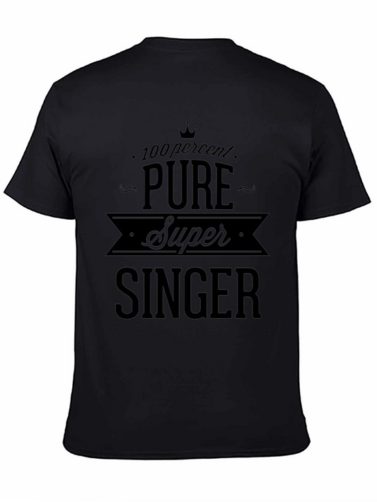 Pure Super Singer Black Graphic Tee