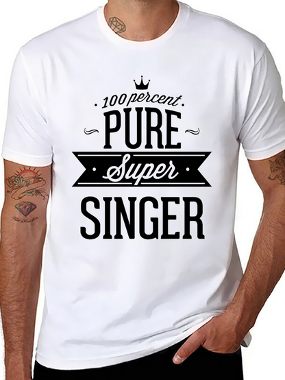 Pure Super Singer Black Graphic Tee