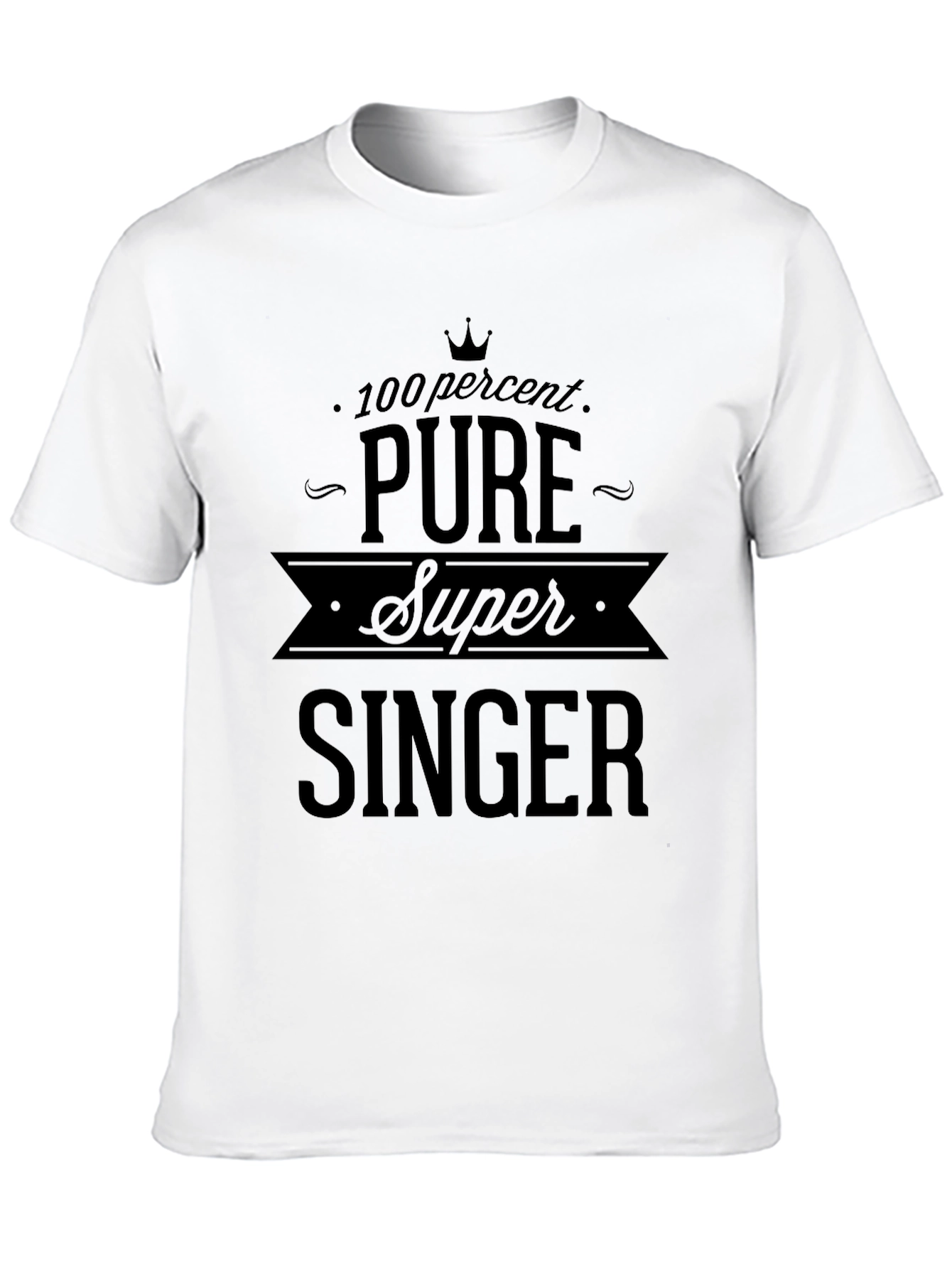 Pure Super Singer Black Graphic Tee