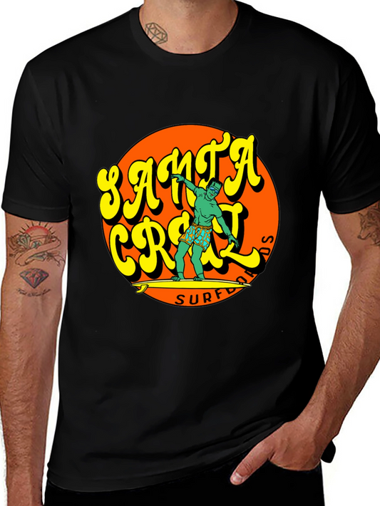 Santa Cruz Surf T-Shirt - Retro Style