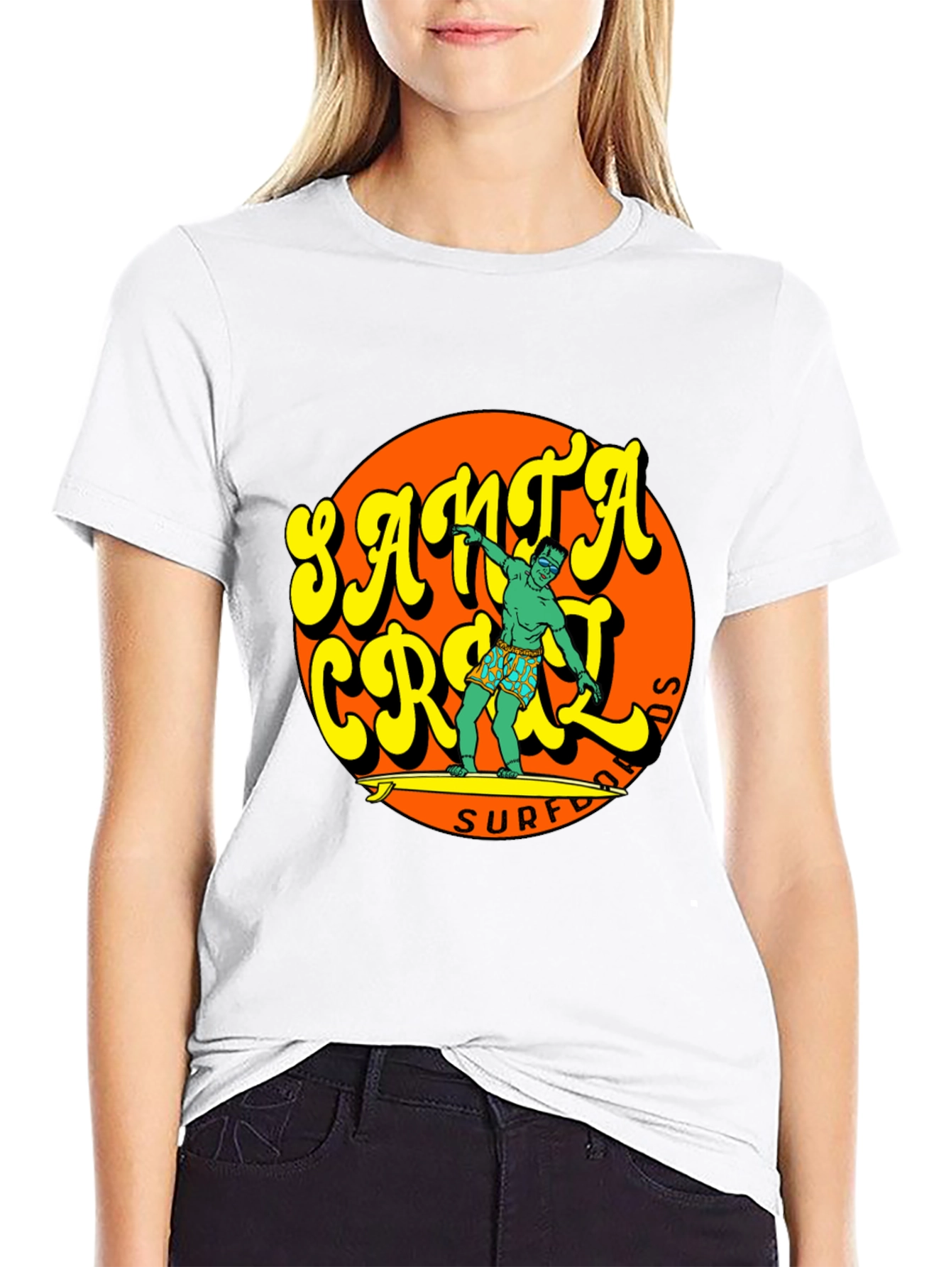 Santa Cruz Surf T-Shirt - Retro Style