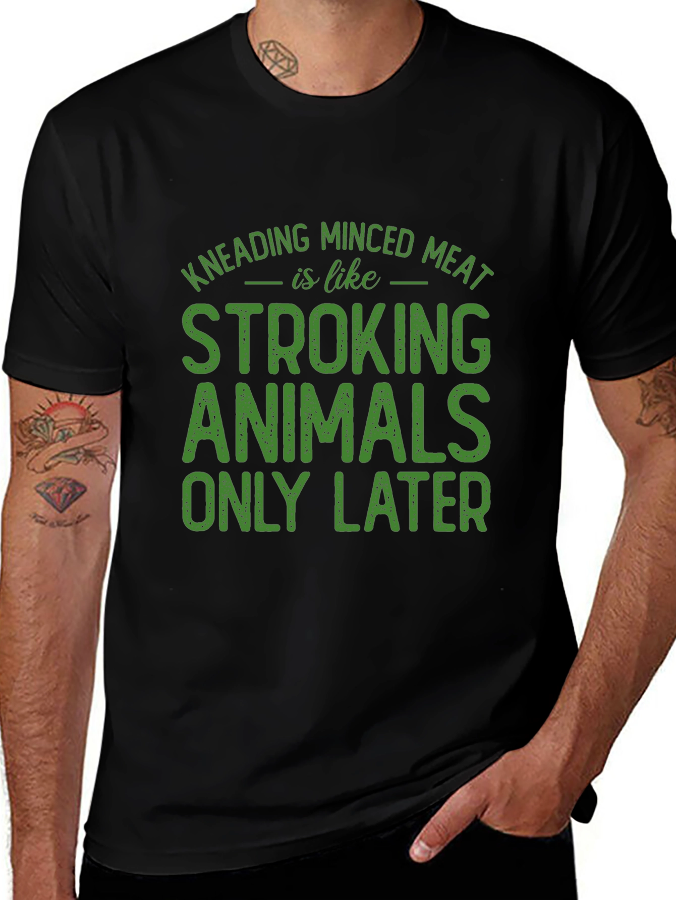 Kneading Minced Meat Graphic T-Shirt